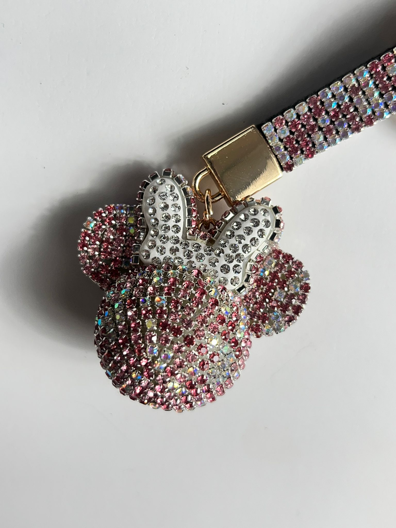 Minnie Mouse ميدالية مغطاة بستراس ملون